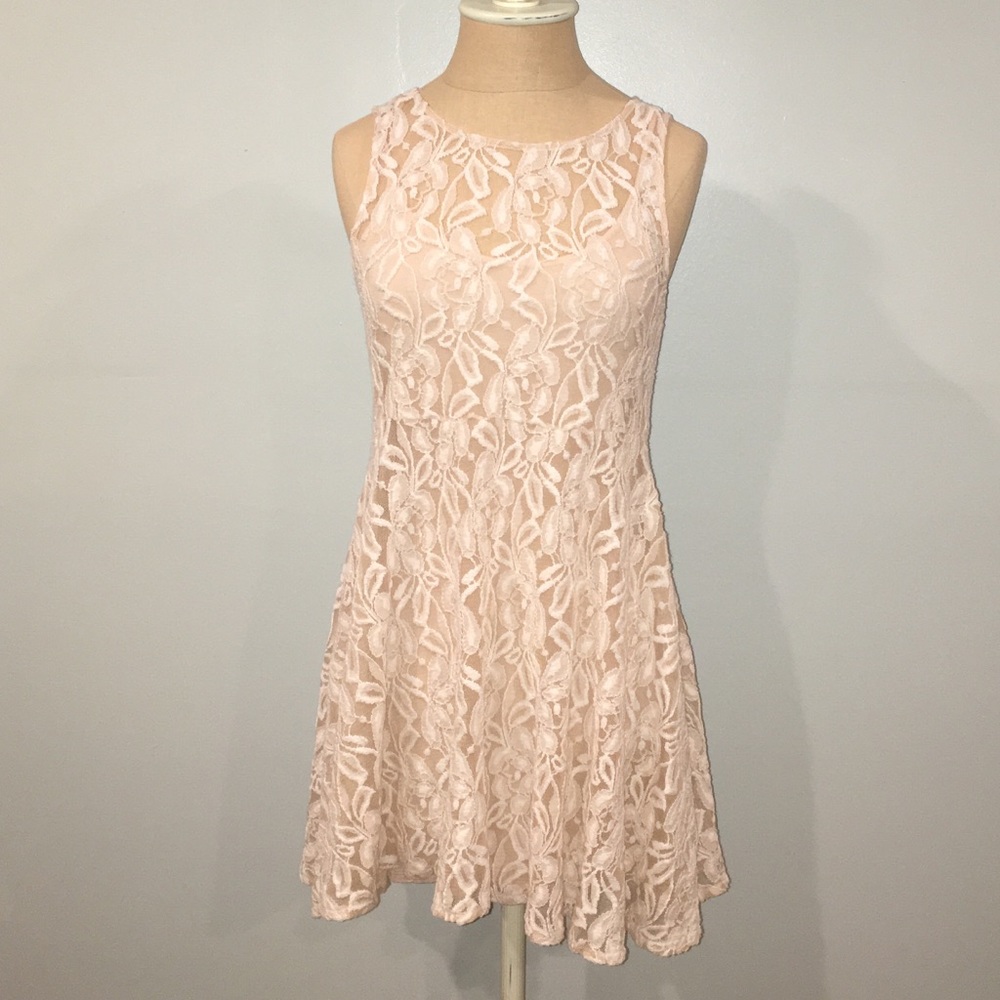 Free People Miles of Lace Alabaster Cream Dress